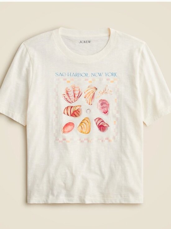 J. Crew Tops - J Crew Sag Harbor sea shell graphic tee